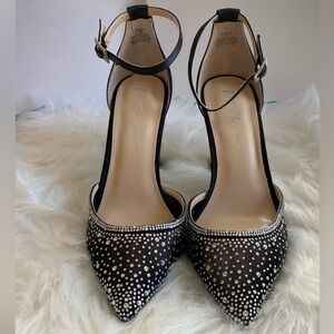 Blue by Betsey Johnson Viola Rhinestone Pointed Toe Pumps